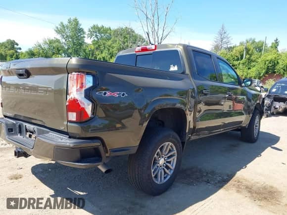 2023 Chevrolet Colorado 4WD LT с VIN 1GCPTCEK6P1132315, выставлен на аукционе IAAI как лот 42794548 с пробегом 20 333 миль миль и . История ставок и продаж доступна на DreamBid. Изображение 4.