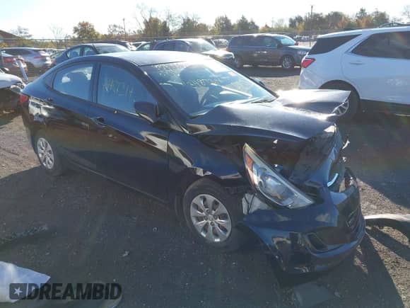 2016 Hyundai Accent SE with VIN KMHCT4AE2GU017600, listed as a IAAI auction lot 43487314 with 69,564 mi miles and . Bid and sale history available at DreamBid. Image 1.