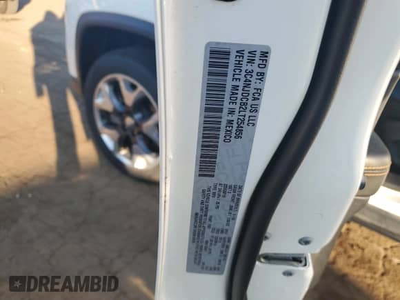 2020 Jeep Compass Limited с VIN 3C4NJDCB2LT254856, выставлен на аукционе Copart как лот 69756635 с пробегом 50 739 миль миль и Чистый • Clean title. История ставок и продаж доступна на DreamBid. Изображение 13.
