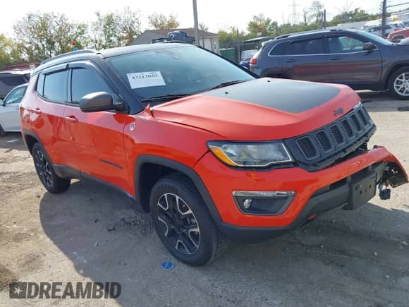 2021 Jeep Compass Trailhawk с VIN 3C4NJDDB5MT548056, выставлен на аукционе IAAI как лот 43213059 с пробегом 43 258 миль миль и . История ставок и продаж доступна на DreamBid. Изображение 1.