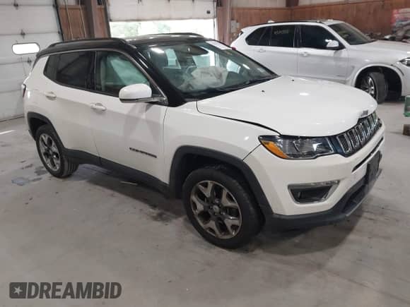 2020 Jeep Compass Limited with VIN 3C4NJDCB0LT154061, listed as a IAAI auction lot 43229414 with 88,154 mi miles and . Bid and sale history available at DreamBid. Image 1.