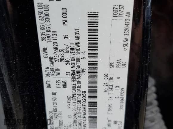 2016 Ford F-150 XL z VIN 1FTEW1CP8GKF02059, wystawiony jako Copart lot #84005275 z przebiegiem 216 182 mil mil oraz Czysty tytuł • Clean title. Historia ofert i sprzedaży dostępna na DreamBid. Obrazek 12.