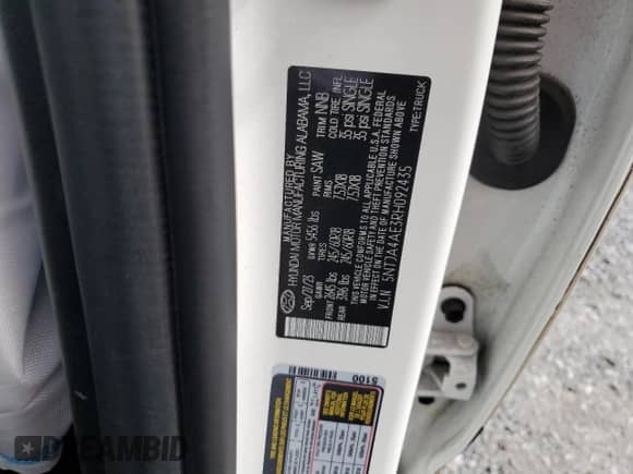 2024 Hyundai Santa Cruz SE с VIN 5NTJA4AE3RH092435, выставлен на аукционе Copart как лот 60124765 с пробегом 11 920 миль миль и На запчасти • Non repairable. История ставок и продаж доступна на DreamBid. Изображение 12.