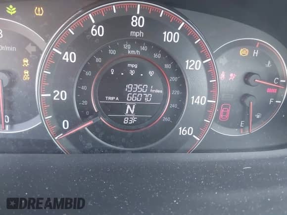 2017 Honda Accord EX-L with VIN 1HGCT1B83HA005035, listed as a IAAI auction lot 43334040 with 193,501 mi miles and . Bid and sale history available at DreamBid. Image 7.