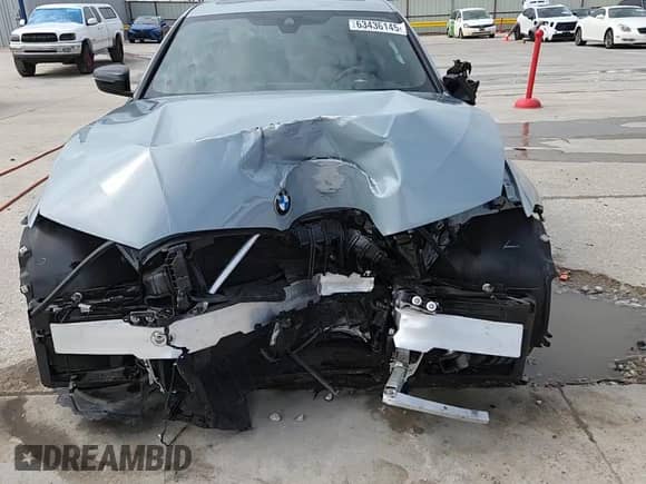 2023 BMW 3 Series 330i z VIN 3MW69FF08P8C83464, wystawiony jako Copart lot #63436145 z przebiegiem Nie podano mil oraz Czysty tytuł • Clean title. Historia ofert i sprzedaży dostępna na DreamBid. Obrazek 14.