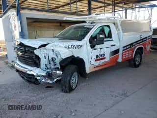 2024 Chevrolet Silverado 1500 с VIN 1GB0WLE79RF357732, выставлен на аукционе Copart как лот 89190405 с пробегом 1 511 миль миль и Списание • Salvage title. История ставок и продаж доступна на DreamBid. Изображение 1.