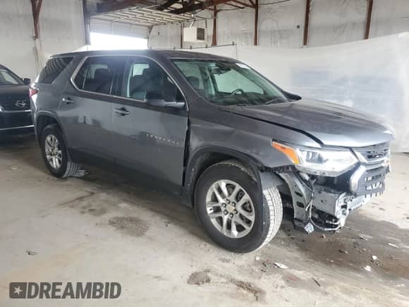 2021 Chevrolet Traverse LS с VIN 1GNEVFKW3MJ145147, выставлен на аукционе Copart как лот 56657805 с пробегом 52 221 миль миль и Списание • Salvage title. История ставок и продаж доступна на DreamBid. Изображение 4.