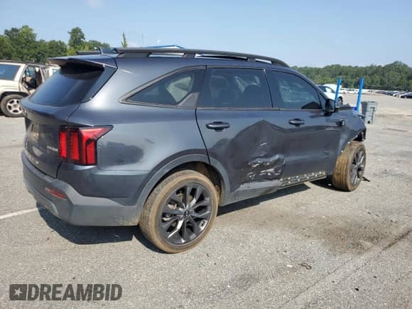 2021 Kia Sorento EX with VIN 5XYRHDLFXMG063758, listed as a Copart auction lot 69079895 with 54,480 mi miles and Salvage title. Bid and sale history available at DreamBid. Image 3.