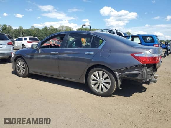 2015 Honda Accord EX-L с VIN 1HGCR2F81FA257409, выставлен на аукционе Copart как лот 70489545 с пробегом 148 970 миль миль и Списание • Salvage title. История ставок и продаж доступна на DreamBid. Изображение 2.