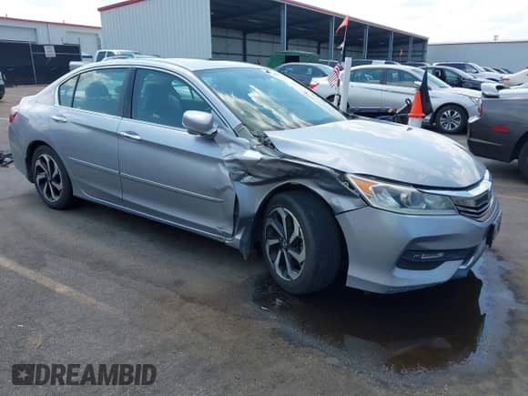 2016 Honda Accord EX-L with VIN 1HGCR2F83GA184786, listed as a IAAI auction lot 43146954 with 169,096 mi miles and . Bid and sale history available at DreamBid. Image 1.