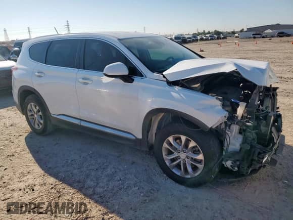 2020 Hyundai Santa Fe SE with VIN 5NMS23ADXLH300767, listed as a Copart auction lot 84280765 with 67,876 mi miles and Salvage title. Bid and sale history available at DreamBid. Image 4.
