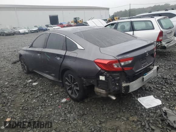 2021 Honda Accord EX-L z VIN 1HGCV1F56MA012422, wystawiony jako Copart lot #81452575 z przebiegiem 97 349 mil mil oraz Szkoda całkowita • Salvage title. Historia ofert i sprzedaży dostępna na DreamBid. Obrazek 2.