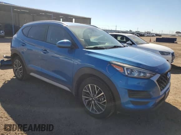 2019 Hyundai Tucson Ultimate with VIN KM8J3CAL9KU846771, listed as a Copart auction lot 84654595 with 106,867 mi miles and Salvage title. Bid and sale history available at DreamBid. Image 4.