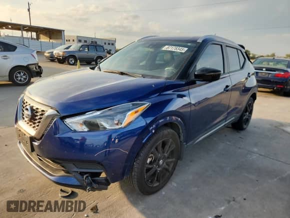 2020 Nissan Kicks SR z VIN 3N1CP5DV8LL564467, wystawiony jako Copart lot #87178345 z przebiegiem 84 133 mil mil oraz Szkoda całkowita • Salvage title. Historia ofert i sprzedaży dostępna na DreamBid. Obrazek 1.