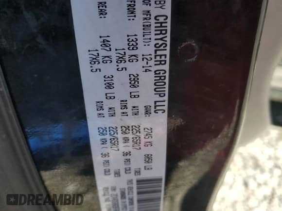 2015 Dodge Grand Caravan SE с VIN 2C4RDGBG9FR631049, выставлен на аукционе Copart как лот 81790335 с пробегом 97 067 миль миль и Чистый • Clean title. История ставок и продаж доступна на DreamBid. Изображение 13.