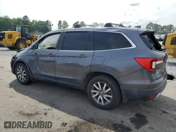 2019 Honda Pilot EX-L z VIN 5FNYF5H58KB031645, wystawiony jako Copart lot #69818455 z przebiegiem 95 819 mil mil oraz Szkoda całkowita • Salvage title. Historia ofert i sprzedaży dostępna na DreamBid. Obrazek 2.