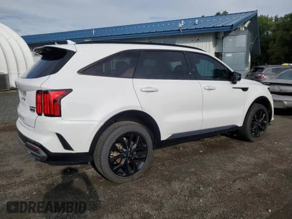 2021 Kia Sorento SX Prestige X-Line with VIN 5XYRKDLF9MG052669, listed as a Copart auction lot 83932615 with 49,464 mi miles and Salvage title. Bid and sale history available at DreamBid. Image 3.