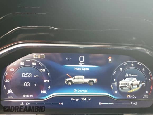 2024 Chevrolet Silverado 3500HD LT с VIN 1GC4YTEYXRF328434, выставлен на аукционе Copart как лот 72161054 с пробегом 19 187 миль миль и Списание • Salvage title. История ставок и продаж доступна на DreamBid. Изображение 9.