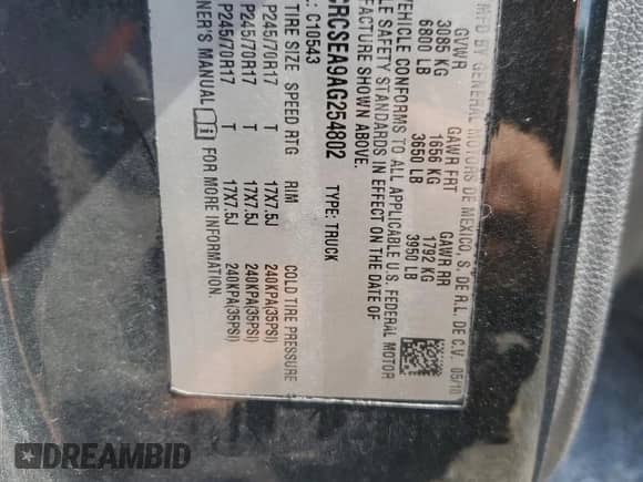 2010 Chevrolet Silverado 1500 LT z VIN 3GCRCSEA9AG254802, wystawiony jako Copart lot #62894135 z przebiegiem 298 243 mil mil oraz Szkoda całkowita • Salvage title. Historia ofert i sprzedaży dostępna na DreamBid. Obrazek 12.