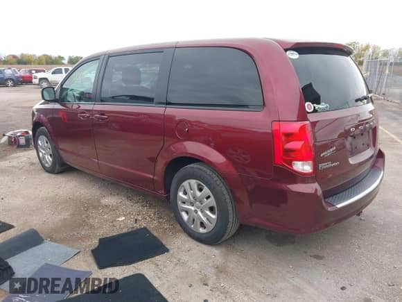 2018 Dodge Grand Caravan SE with VIN 2C4RDGBG5JR191839, listed as a IAAI auction lot 43438009 with 161,131 mi miles and . Bid and sale history available at DreamBid. Image 3.