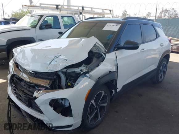 2021 Chevrolet TrailBlazer RS with VIN KL79MTSL0MB179569, listed as a IAAI auction lot 42533435 with 25,249 mi miles and . Bid and sale history available at DreamBid. Image 2.