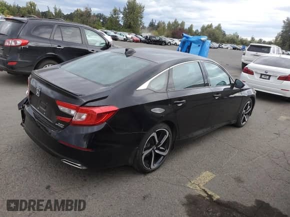 2022 Honda Accord Sport с VIN 1HGCV2F38NA004439, выставлен на аукционе Copart как лот 73198424 с пробегом 19 280 миль миль и Списание • Salvage title. История ставок и продаж доступна на DreamBid. Изображение 3.