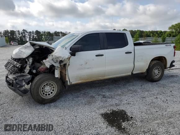 2019 Chevrolet Silverado 1500 Work Truck z VIN 1GCUYAEF0KZ233887, wystawiony jako Copart lot #56918945 z przebiegiem 155 562 mil mil oraz Szkoda całkowita • Salvage title. Historia ofert i sprzedaży dostępna na DreamBid. Obrazek 1.