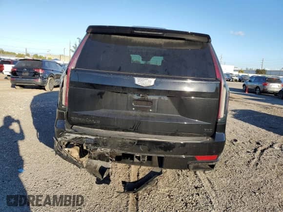 2021 Cadillac Escalade Sport with VIN 1GYS3FKL4MR482588, listed as a Copart auction lot 36361723 with 18,131 mi miles and Salvage title. Bid and sale history available at DreamBid. Image 6.