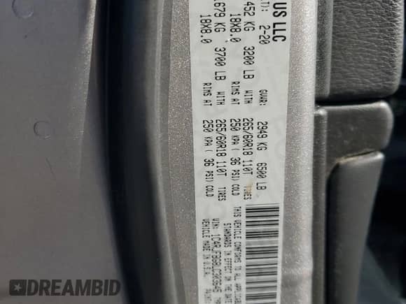 2020 Jeep Grand Cherokee Limited с VIN 1C4RJFBG8LC303645, выставлен на аукционе Copart как лот 80355315 с пробегом 174 388 миль миль и Чистый • Clean title. История ставок и продаж доступна на DreamBid. Изображение 13.