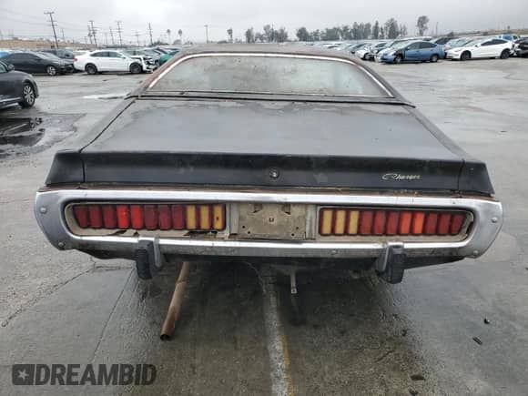 1973 Dodge Charger with VIN WH23G3G245906, listed as a Copart auction lot 42392095 with 26,222 mi miles and Clean title. Bid and sale history available at DreamBid. Image 6.