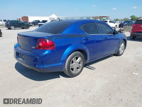 2013 Dodge Avenger SXT with VIN 1C3CDZCG7DN663772, listed as a IAAI auction lot 43372990 with 231,819 mi miles and . Bid and sale history available at DreamBid. Image 4.