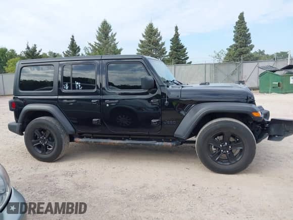 2022 Jeep Wrangler Unlimited Sport S with VIN 1C4HJXDG7NW195681, listed as a IAAI auction lot 43256297 with 48,954 mi miles and . Bid and sale history available at DreamBid. Image 13.