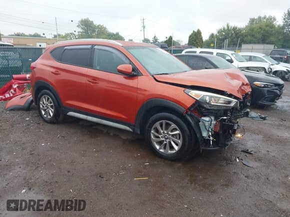 2017 Hyundai Tucson SE with VIN KM8J3CA48HU431894, listed as a IAAI auction lot 43080955 with 70,786 mi miles and . Bid and sale history available at DreamBid. Image 1.