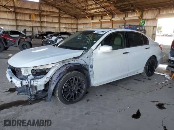 2016 Honda Accord EX-L with VIN 1HGCR3F04GA012623, listed as a Copart auction lot 84248835 with 161,011 mi miles and Salvage title. Bid and sale history available at DreamBid. Image 1.