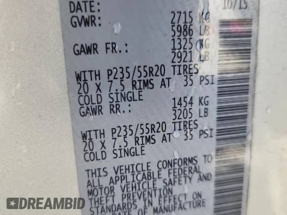 2015 Nissan Pathfinder SL with VIN 5N1AR2MN3FC720634, listed as a Copart auction lot 64653595 with 135,987 mi miles and Salvage title. Bid and sale history available at DreamBid. Image 14.