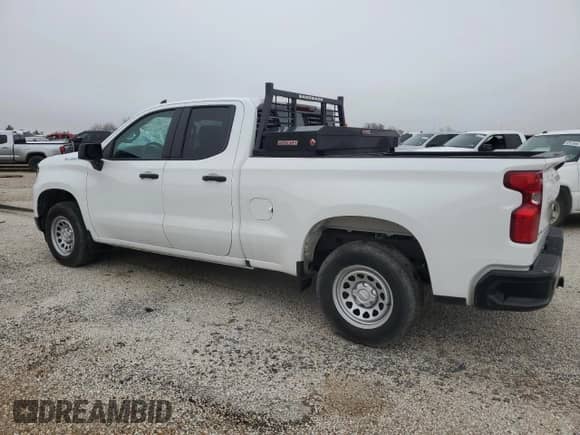 2024 Chevrolet Silverado 1500 Work Truck with VIN 1GCRAAEK5RZ187412, listed as a Copart auction lot 77087894 with 11,391 mi miles and Salvage title. Bid and sale history available at DreamBid. Image 2.