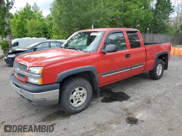 2004 Chevrolet Silverado 1500 Z71 z VIN 1GCEK19V54E100334, wystawiony jako Copart lot #56367365 z przebiegiem 145 600 mil mil oraz Szkoda całkowita • Salvage title. Historia ofert i sprzedaży dostępna na DreamBid. Obrazek 1.