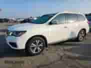 2017 Nissan Pathfinder S with VIN 5N1DR2MN9HC620554, listed as a Copart auction lot 89547415 with 93,979 mi miles and Salvage title. Bid and sale history available at DreamBid. Image 1.