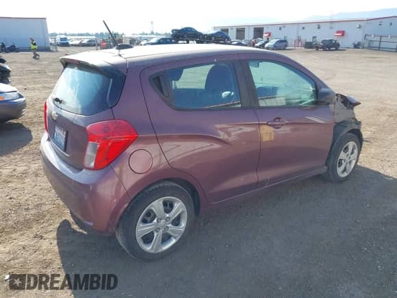 2020 Chevrolet Spark LS with VIN KL8CB6SA6LC463532, listed as a IAAI auction lot 42816442 with 84,371 mi miles and . Bid and sale history available at DreamBid. Image 4.