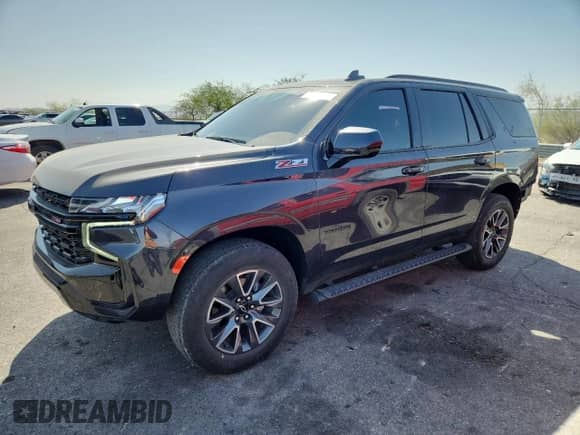 2023 Chevrolet Tahoe Z71 с VIN 1GNSKPKD6PR117395, выставлен на аукционе Copart как лот 62354785 с пробегом 37 056 миль миль и Списание • Salvage title. История ставок и продаж доступна на DreamBid. Изображение 1.