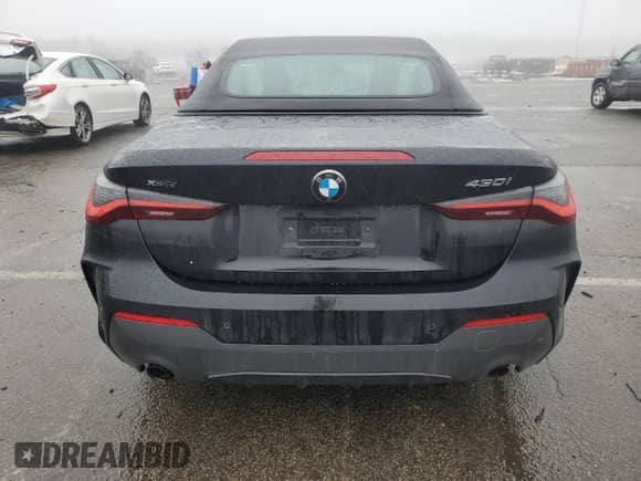 2023 BMW 4 Series 430i xDrive with VIN WBA43AT09PCL18313, listed as a Copart auction lot 45157215 with 20,055 mi miles and Salvage title. Bid and sale history available at DreamBid. Image 6.