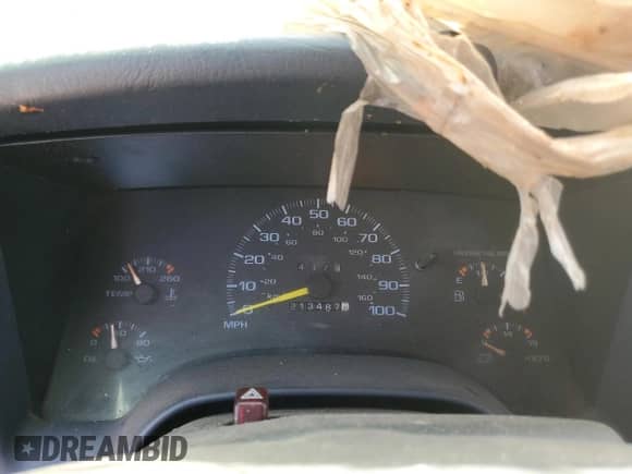 1997 Chevrolet Blazer LS with VIN 1GNDT13W6V2137154, listed as a Copart auction lot 56912355 with 213,487 mi miles and Salvage title. Bid and sale history available at DreamBid. Image 9.