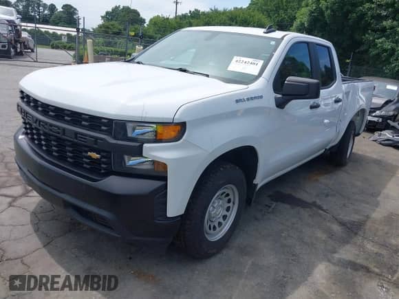 2020 Chevrolet Silverado 1500 Work Truck with VIN 1GCRWAEH2LZ348845, listed as a IAAI auction lot 42242401 with 47,401 mi miles and . Bid and sale history available at DreamBid. Image 2.