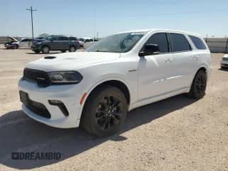 2021 Dodge Durango R/T with VIN 1C4SDJCT4MC806159, listed as a Copart auction lot 55228655 with 34,213 mi miles and Salvage title. Bid and sale history available at DreamBid. Image 1.