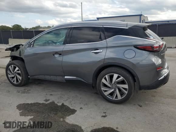 2021 Nissan Murano SL z VIN 5N1AZ2CJ4MC130681, wystawiony jako Copart lot #87381245 z przebiegiem 52 511 mil mil oraz Szkoda całkowita • Salvage title. Historia ofert i sprzedaży dostępna na DreamBid. Obrazek 2.