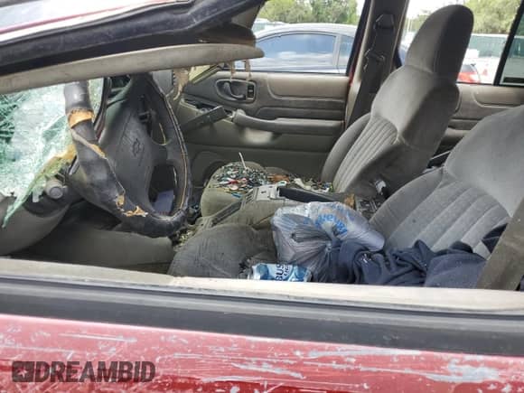 1998 Chevrolet Blazer LS with VIN 1GNCS13WXW2135178, listed as a Copart auction lot 60101125 with Not provided miles and Salvage title. Bid and sale history available at DreamBid. Image 7.