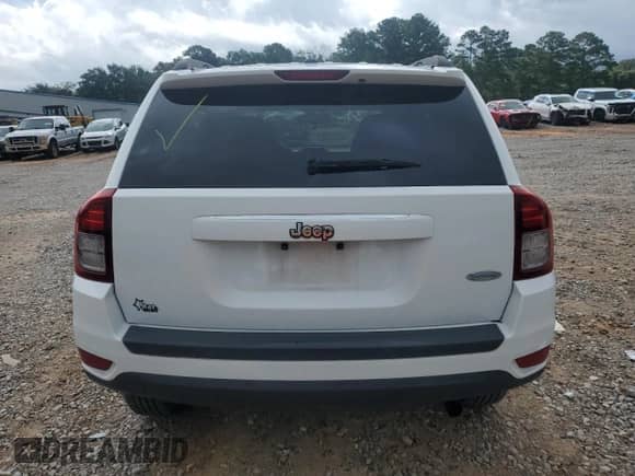 2017 Jeep Compass Latitude with VIN 1C4NJCEA7HD115169, listed as a Copart auction lot 65231945 with 169,540 mi miles and Salvage title. Bid and sale history available at DreamBid. Image 6.
