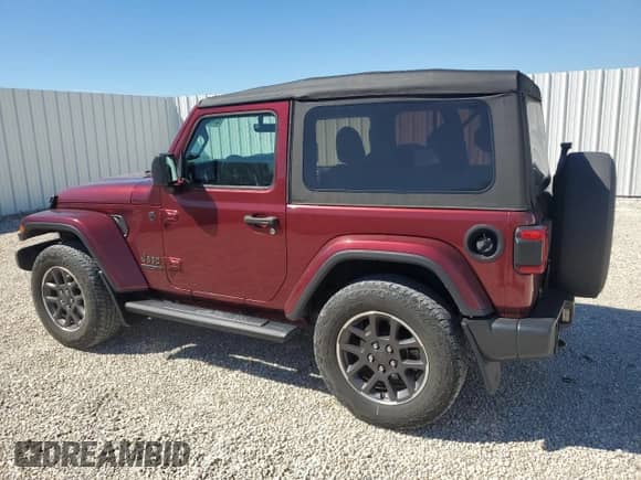 2021 Jeep Wrangler Willys with VIN 1C4GJXAN7MW651854, listed as a Copart auction lot 82452175 with 40,813 mi miles and Salvage title. Bid and sale history available at DreamBid. Image 2.