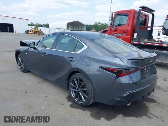 2023 Lexus IS 350 F Sport with VIN JTHGZ1E2XP5031918, listed as a IAAI auction lot 42938149 with 36,285 mi miles and . Bid and sale history available at DreamBid. Image 3.
