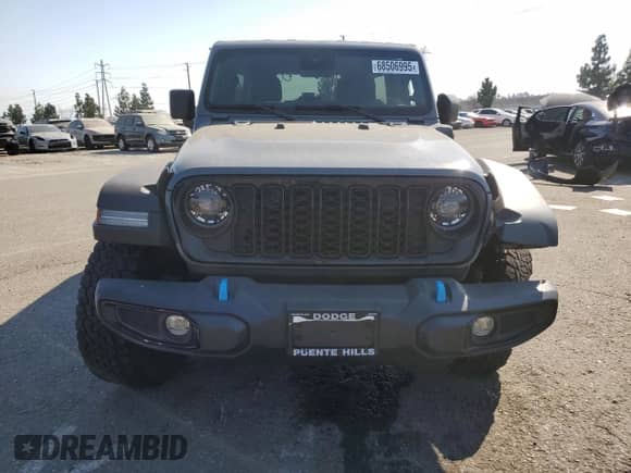 2024 Jeep Wrangler Willys with VIN 1C4RJXN69RW217616, listed as a Copart auction lot 68506995 with 23,923 mi miles and Salvage title. Bid and sale history available at DreamBid. Image 5.